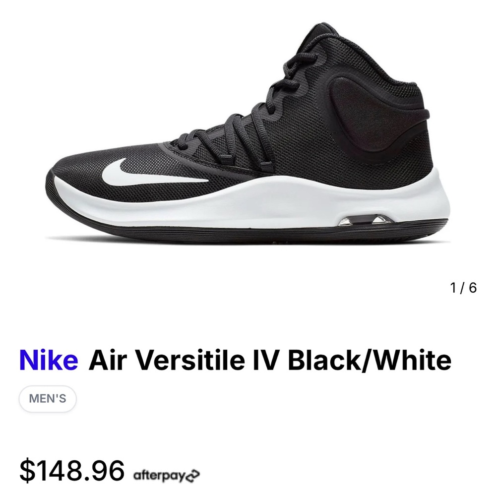Nike black  and White High-Top Sneakers